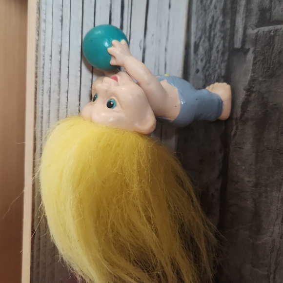 Lot Of 4 Trolls Dolls (80s-90s) - Tuxedo, Graduate, Purple Gem, Ball Kid - Picture 11 of 13